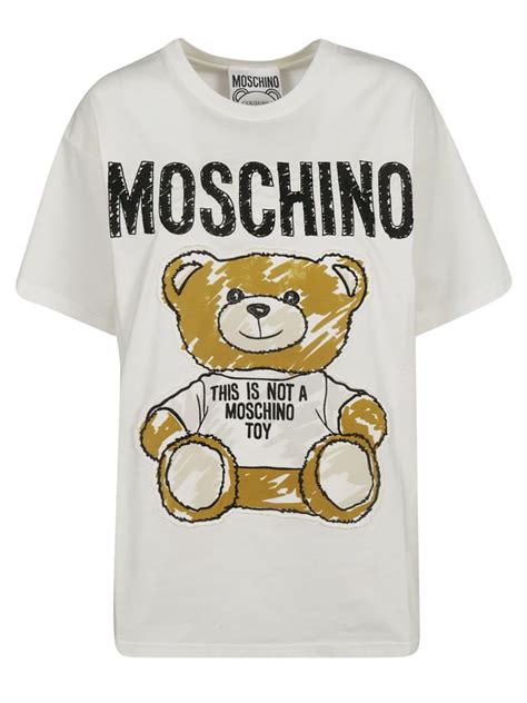 Moschino Moschino Teddy Bear Logo T Shirt White Italist