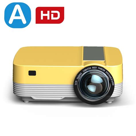 AUN Mini Projetor LED Para Home Theater E Cinema Projetor Port Til 3D