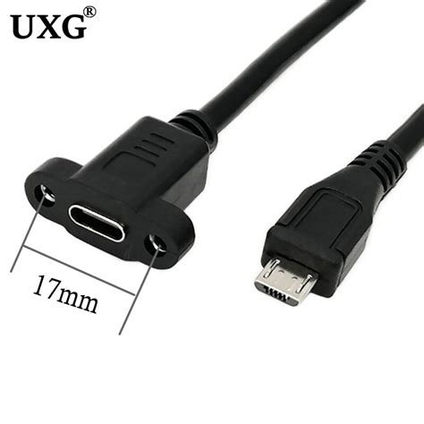 1ft 30cm Micro Usb Usb 2 0 Male Connector To Type C Usb 2 0 Female