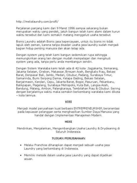 Contoh Profil Usaha Pdf