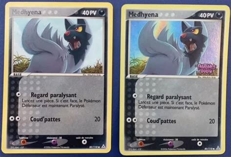 Cartes Pok Mon Rares Medhyena Reverse Holo Ex Fant Mes