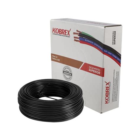 Cable 100m Negro Cal 8 Kobrex Elektron