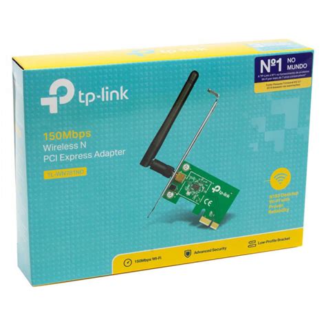 Placa De Rede Tp Link Pci Express Mbps Tl Wn Nd Antena