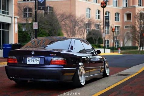 Bmw E36 M3 Black Deep Dish Slammed Bmw E36 Bmw Bmw Car