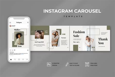 15 Best Fashion Instagram Carousel Templates PSD PSD Design