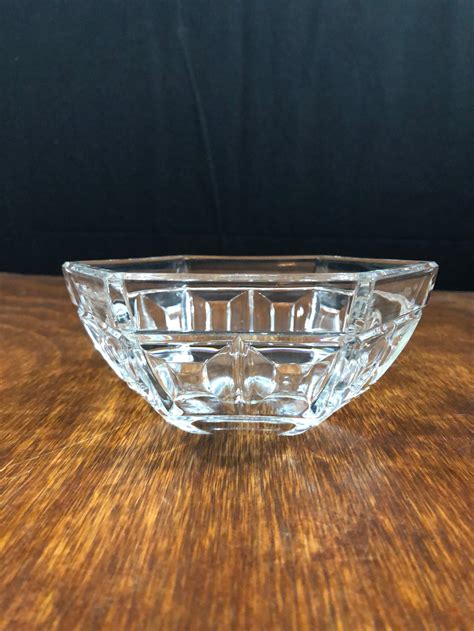 Rosenthal German 6 Hexagon Bowl Domus Lead Crystal Bowl Etsy