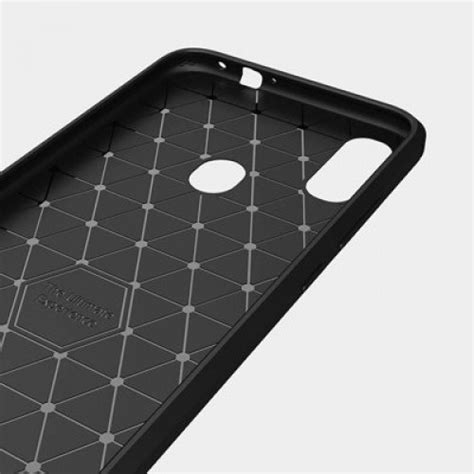 Carbon Case Flexible Cover TPU Case For Xiaomi Redmi Note 7 Black