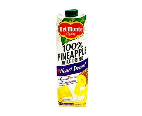 Del Monte Pineapple Juice Drink Heart Smart L