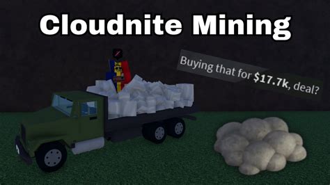 How To Mine Cloudnite For Huge Money Refinery Caves Roblox Youtube