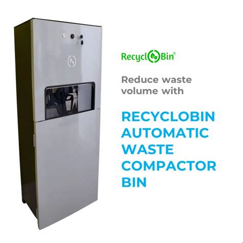 Steel Automatic Waste Compactor Bin For Office Capacity 80 Litres At