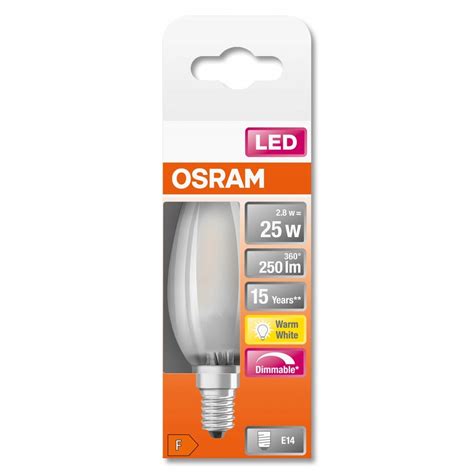 Bec Led Osram E14 B35 2 5w 25w 250lm 2700k Alb Cald Emag Ro