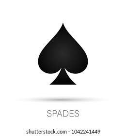 playing card logo spades emblem stock vector royalty