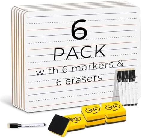 Double Sided Dry Erase Boards Lined Plain Ohuhu Pack X Inch