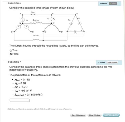 Solved Consider The Balanced Three Phase System Shown Below