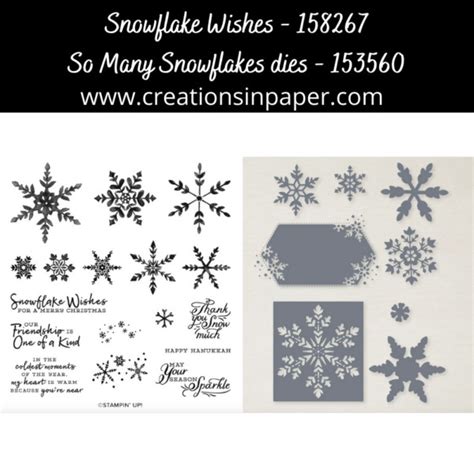 Stampin Up Snowflake Wishes Creations In Paper