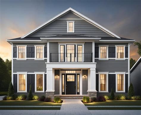 The Case For A Grey House With White Trim Exterior Hd Constructionco