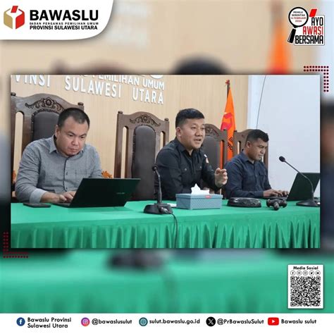 Bawaslu Sulut Gelar Rakor Persiapan Pengawasan Penetapan Dct Dan