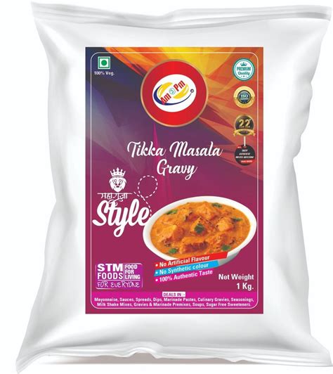 Savory Vegetablesspices And Condiments Tikka Masala Gravy Packaging