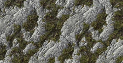 Mossy Rock 02 Pbr Material Texture Flippednormals