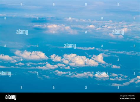 clouds. view from the window of an airplane. Sky and clouds. Plane view from the window Stock ...