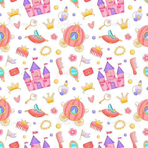 Princess Digital Paper Princess Paper Pack Princess Fabric Etsy