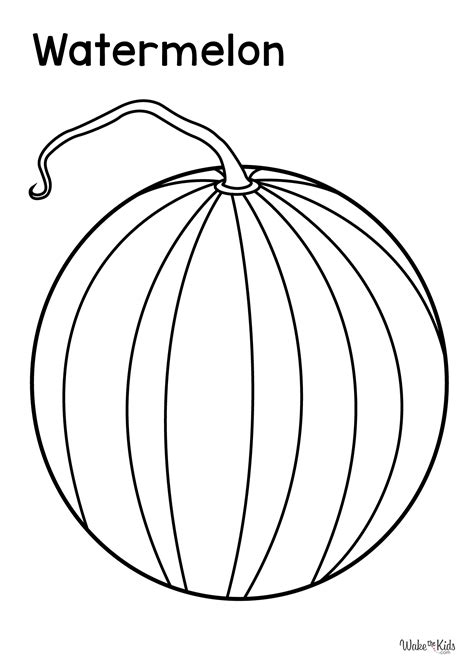 Watermelon Coloring Pages 10