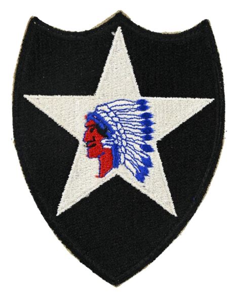 Worldwarcollectibles Us Ww Nd Infantry Division Indian Head Ssi Patch