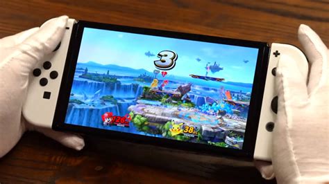 Nintendo Switch Oled модель неоновая синяя неоновая красная