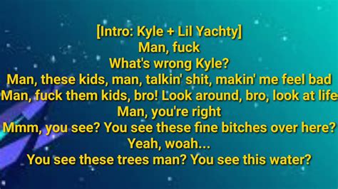 Kyle I Spy Ft Lil Yatchy Lyrics Youtube