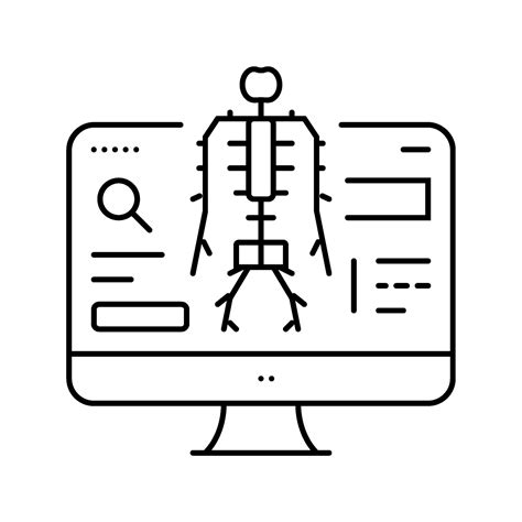 Nervous System Study Neurologist Line Icon Vector Illustration 35269096