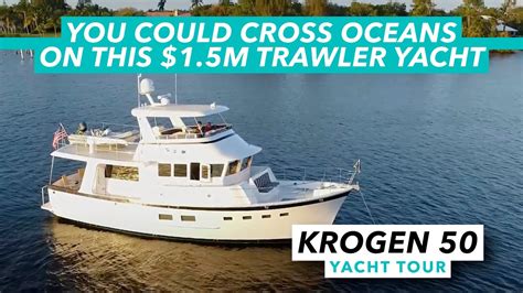 You Could Cross Oceans On This 1 5m Trawler Yacht Kadey Krogen 50