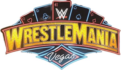 Here Is The Wrestlemania 41 Logo From Lasvegas In Transparent For Wwe