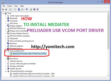 How To Install Mediatek Usb Preloader Vcom Port Driver On Your Windows