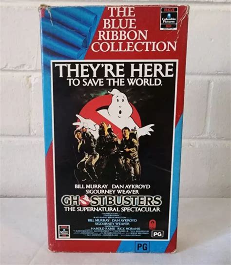 Ghostbusters Vhs Vintage Blue Ribbon Collection Video Tape Pal