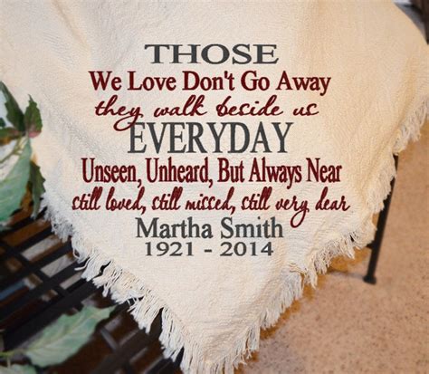 Personalized Sympathy Afghans Memorial Throws Personalized By