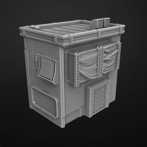 3d Printable Cyberpunk Buildings Terrain By Kino Prados Cordon