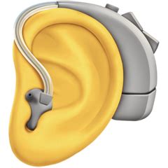 🦻 Ear with Hearing Aid Emoji