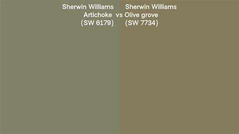 Sherwin Williams Artichoke Vs Olive Grove Side By Side Comparison