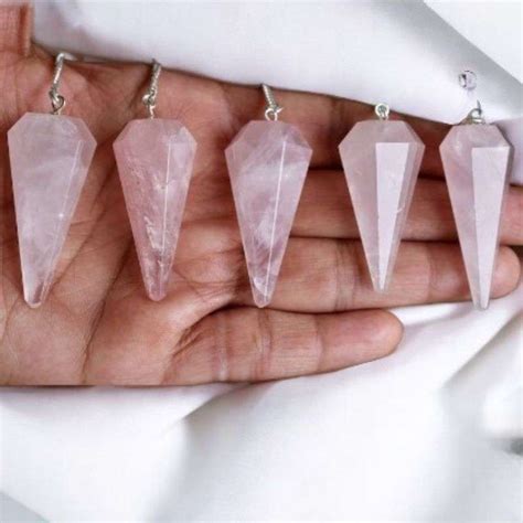 Rose Quartz Dowser Pendulum Pure Gems World