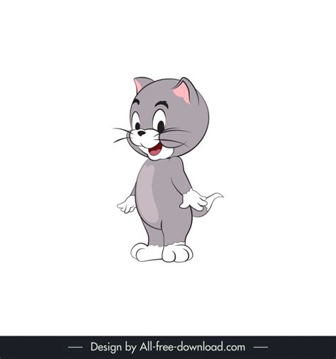 Topsy cat character in movie tom and jerry icon cute cartoon character ...