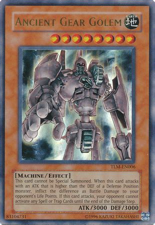 Ancient Gear Golem Yugioh TrollAndToad