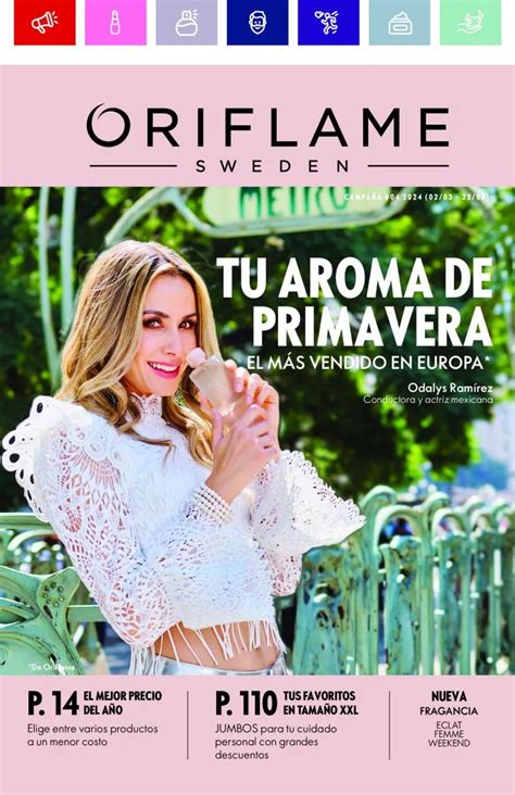 Catálogo Oriflame campaña 4 2024 México Catalogo cosmeticos