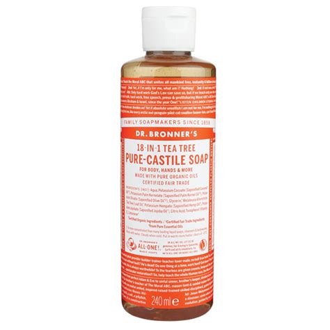 Dr Bronner S Tea Tree Vloeibare Zeep Ml