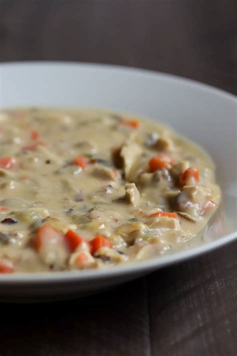 Turkey Wild Rice Soup Leftover Turkey Fresh Herbs This Gal Cooks