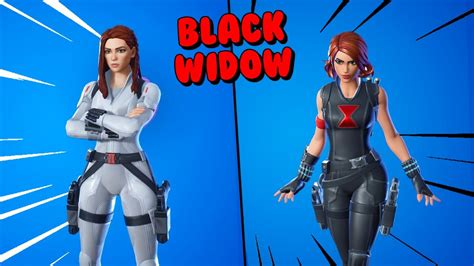 Black Widow Snow Suit Showcase In Game In Fortnite Which Black