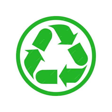 Signo De Reciclaje Icono De Reciclaje Ecológico Triangular Verde