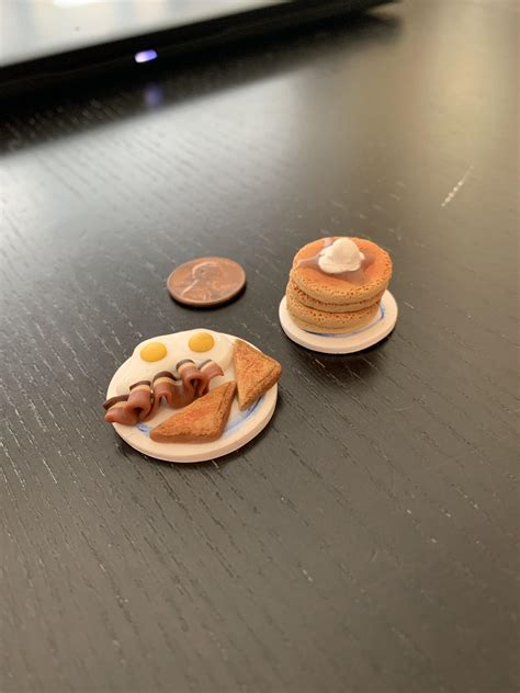 Grand Slam breakfast (or petite slam if you will) : r/polymerclay