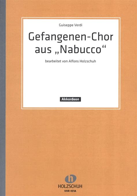 Gefangenenchor Aus Nabucco Von Giuseppe Verdi Im Stretta Noten