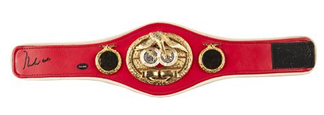 Lot Detail - Muhammad Ali Autographed IBF Championship Belt