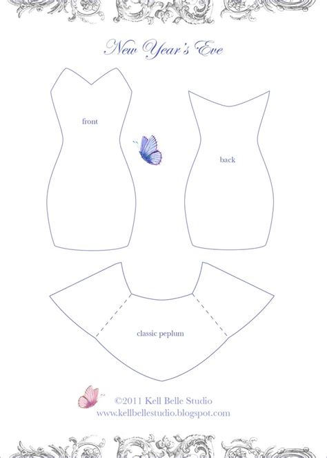 Printable Dress Template The Dresses Are Loose In Fit